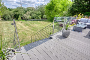 Steps to Main Garden- click for photo gallery